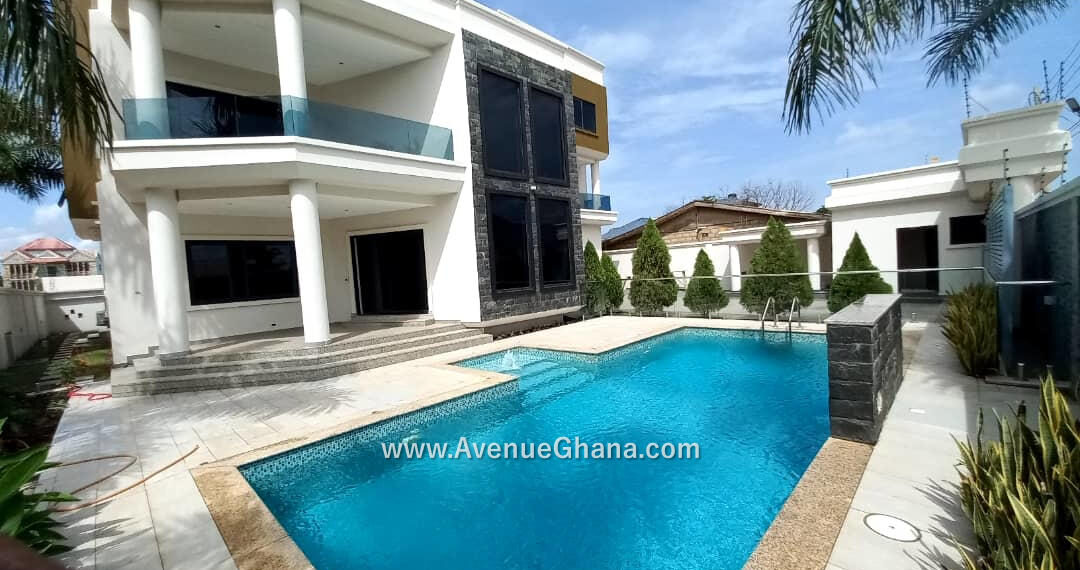 5 bedroom house with swimming pool for sale at Ogbojo in East Legon Accra Ghana